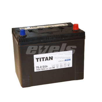 TITAN AGM 6ст-75.0 VRLA D26 евро