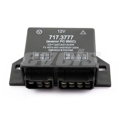 Прерыватель указателей поворота и аварийной сигнализации 717.3777 — основное фото